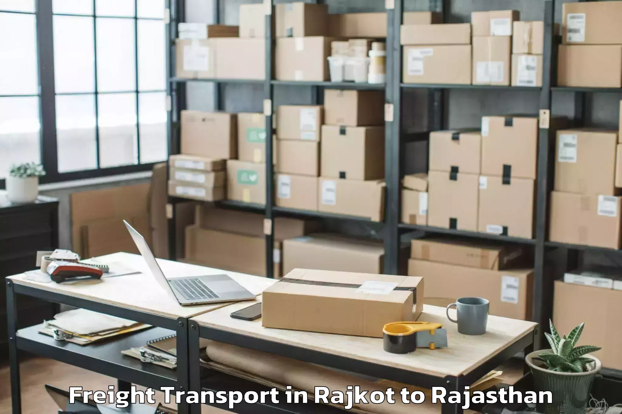 Book Rajkot to Kumher Freight Transport